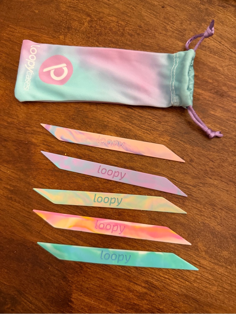 Loopy Cases Super Loops Replacement Straps 5-Pack + Pouch Pastel